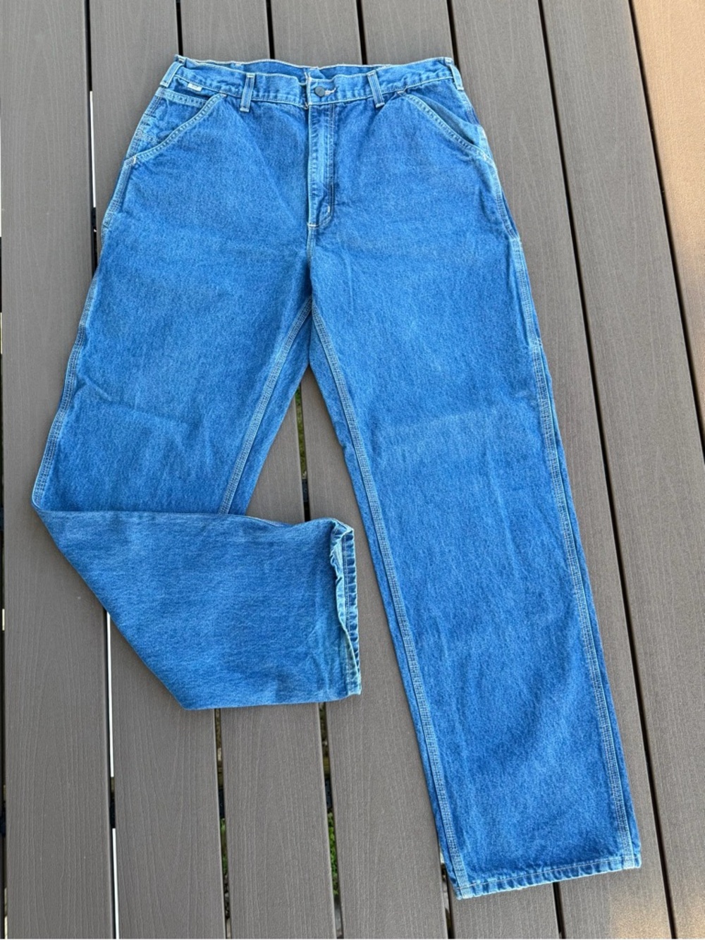Carhartt FR 36 X 36 Flame Resistant Carpenter Pocket Blue Denim Jeans